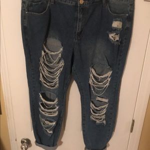 Denim Ripped Jeans